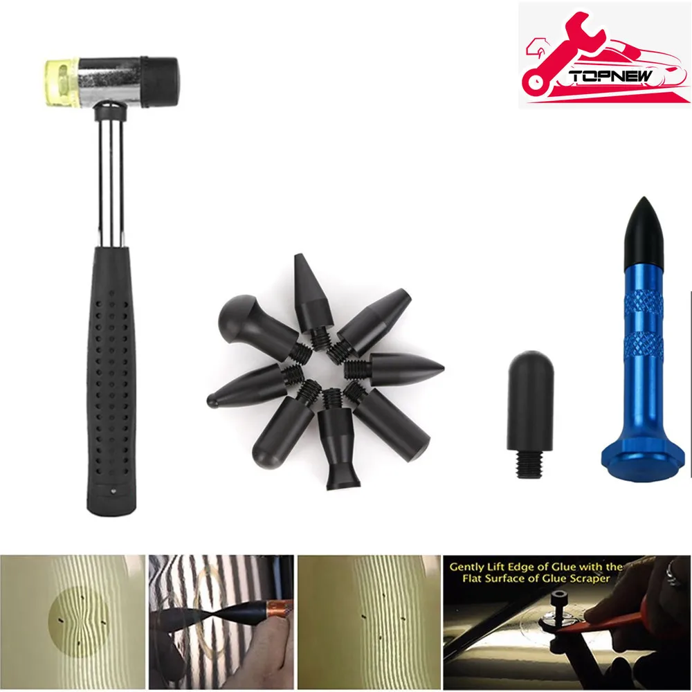 OUTILS DE RÉPARATION DE CARROSSERIE DE VOITURE, OUTIL DE débosselage POUR ENLEVER LES bosses, KIT DE CARROSSERIE