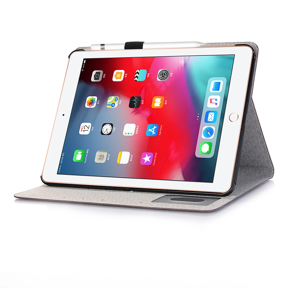 Для iPad Pro 12,9 дюйма чехол из синтетической кожи для Apple защитный чехол-подставка держатель ручки для карточек слот высокого качества модный классический
