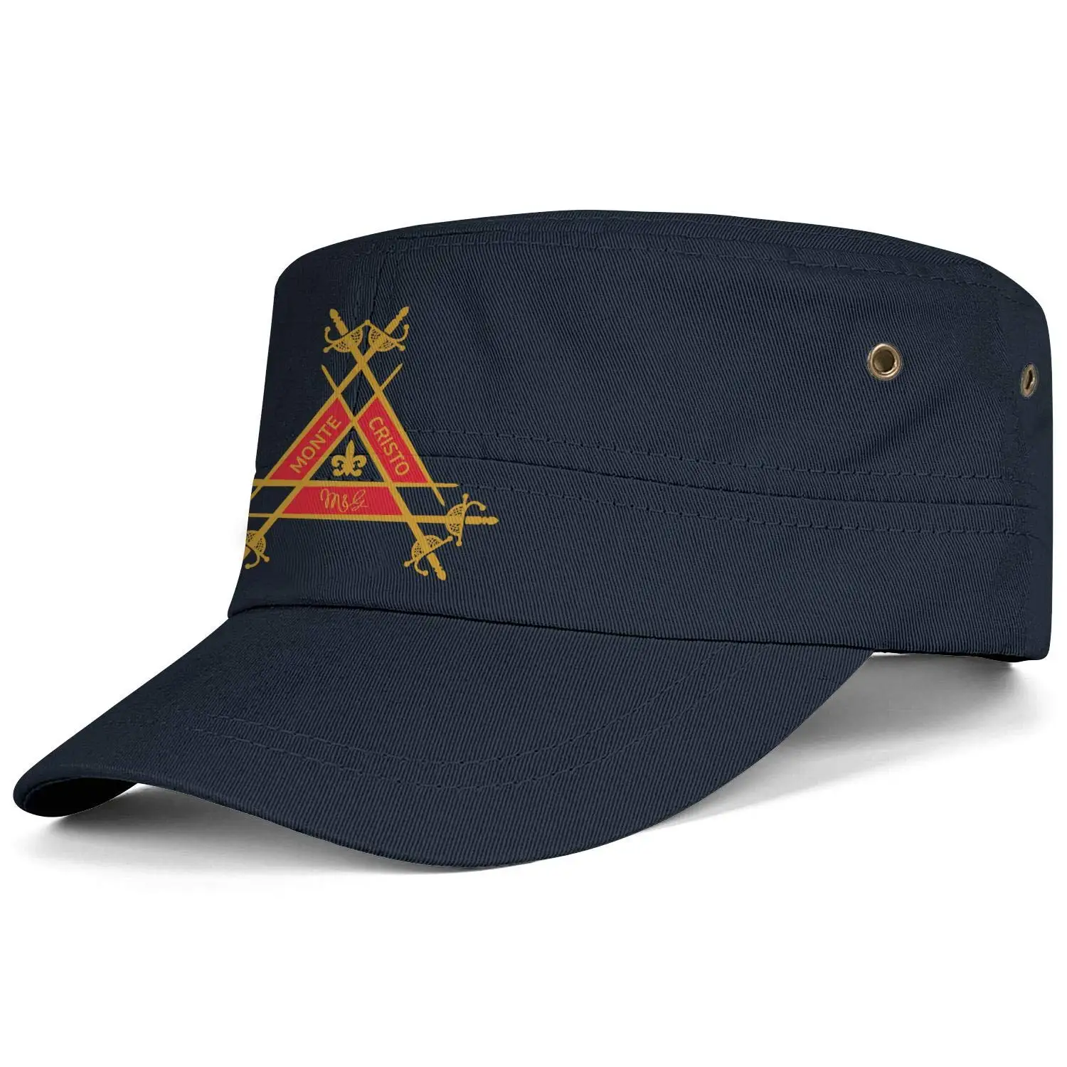 Мужская Wo Мужская Военная Кепка s Монтекристо-логотип-Регулируемая Кадетская армейская бейсболки шляпы с плоским верхом Кепка