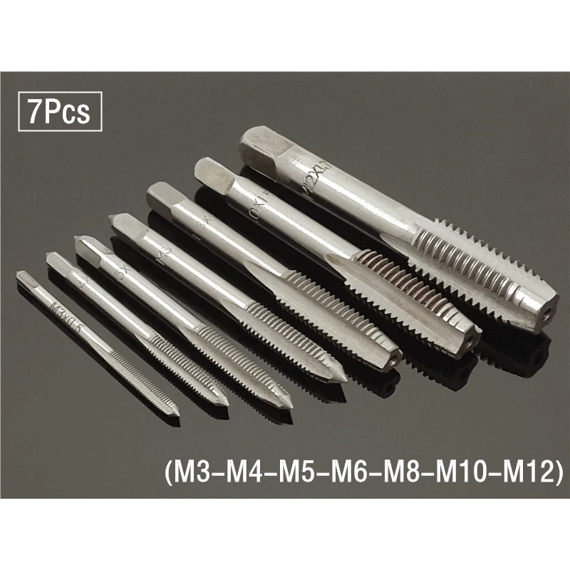 Fluted Screw Thread Hand Tap Drill Set Tools Hand Tap Drill Screw