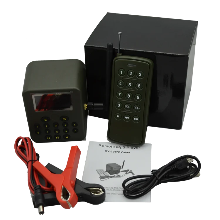 CY-798-Green-Remote PDDHKK 50 Вт 500 метров пульт дистанционного управления 210 звуков электрическая охотничья приманка динамик птица звонящий Хищник звук MP3 плеер ловушка для птиц - Цвет: CY-798-Green-Remote