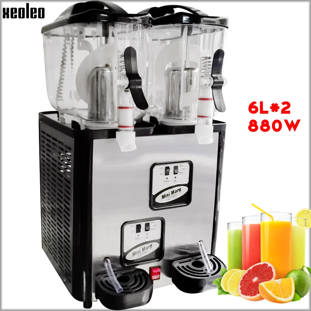 Xeoleo Double Tank Slush Machine 6l*2 Commercial Snow Melting Machine