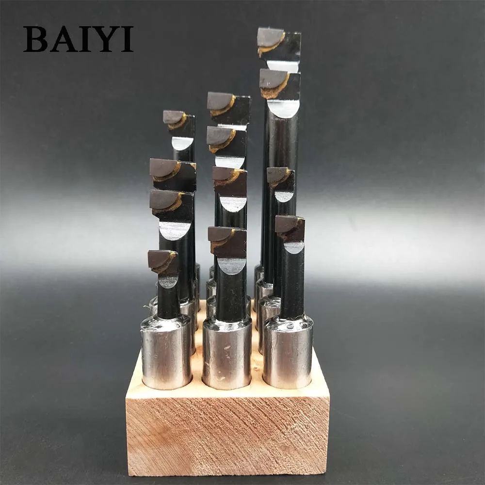 

12pcs 3/4 Inch Boring Head carbide shank set of tools carbide tips F1 Drill Tool Set for Boring Head Carbide Tools boring head