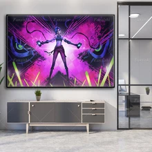 

Arcane Jinx Tv League Of Legends Game Posters And Prints Modern Living Room Cuadros Nordic Home Decor Painting Wall Art Canvas