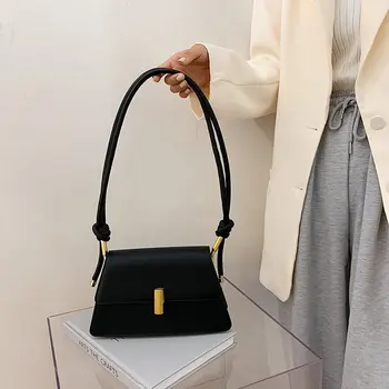 

New Solid Color Crossbody Bags For Women 2020 Fashion Small PU Leather Handbags Luxury Designer Ladies Shoulder Messenger Bags