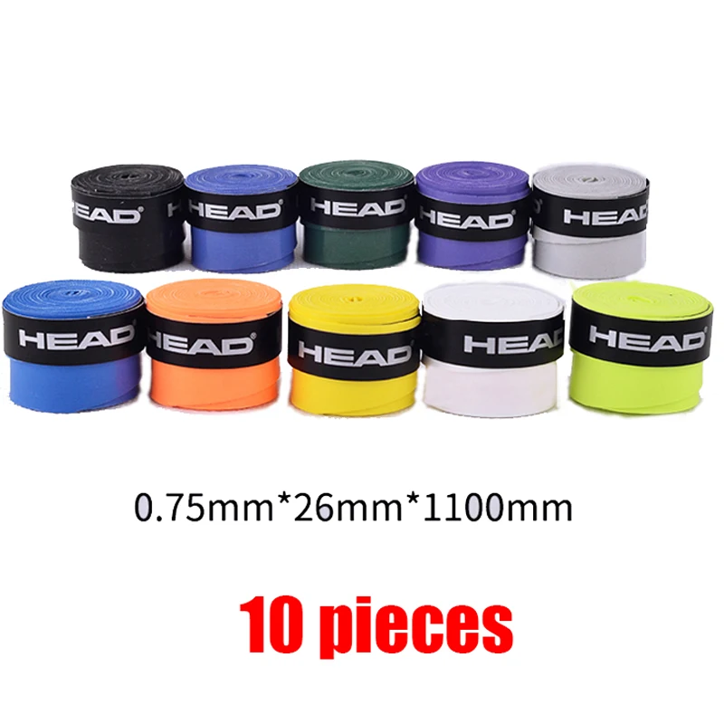 Tennis Overgrip Sticky Overgrip Racket Grip Tennis Accessories Racket Overgrip Racket Grip Tape Tennis Racket Tape 10pcs Original HEAD Tennis Overgrip Tennis Racket PU Tenis Sweatband antivibrador Grip Padel Tenis Raquete Padel Grip