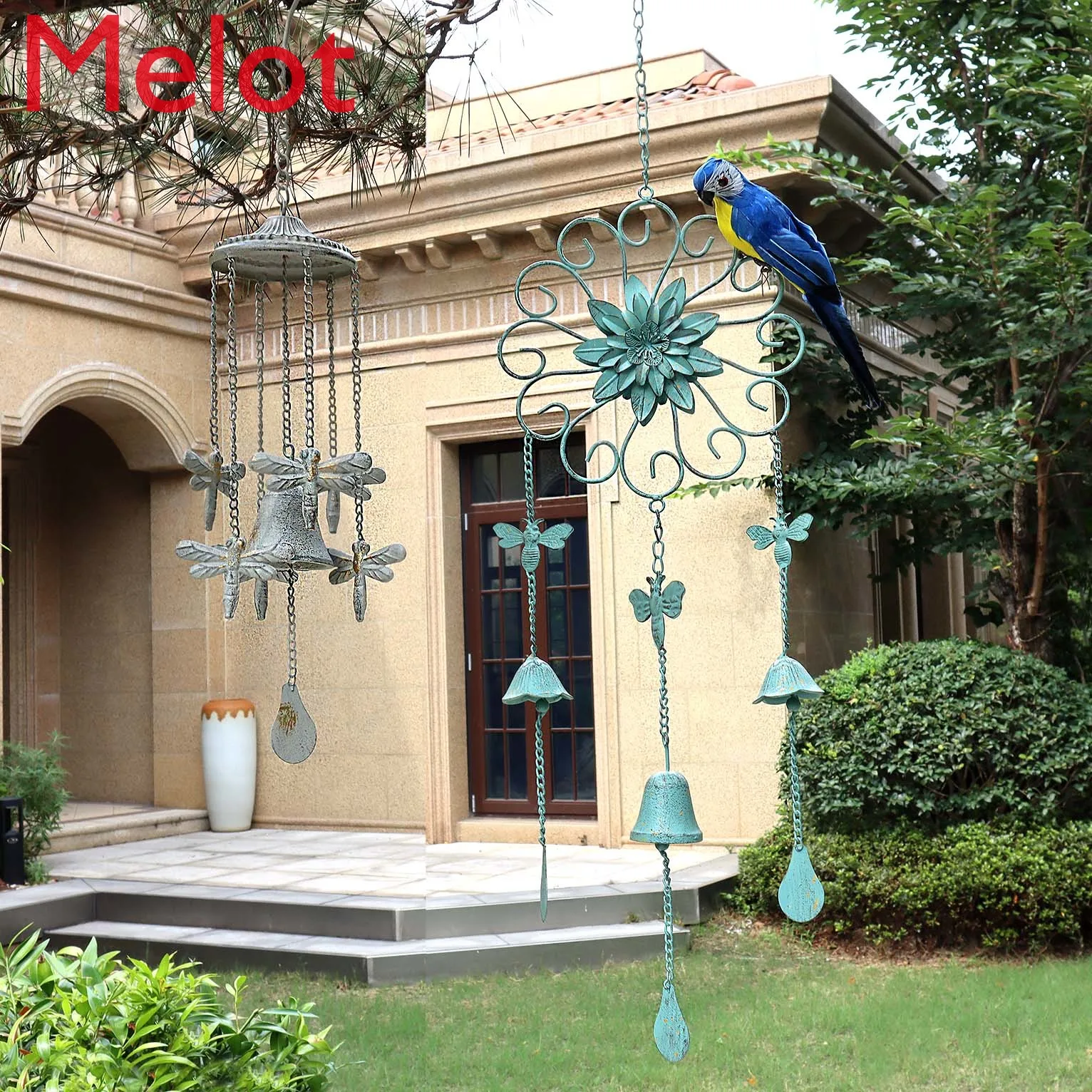 Retro Personalized Creative Cast Iron Wind Chimes Garden Gardening