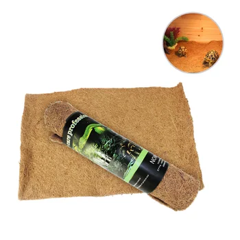 

1pc Coconut Fiber Mat Safe No Deformation Natural Nontoxic 100x40cm Substrate Bricks for Tortoise Iguanas Lizard Turtle