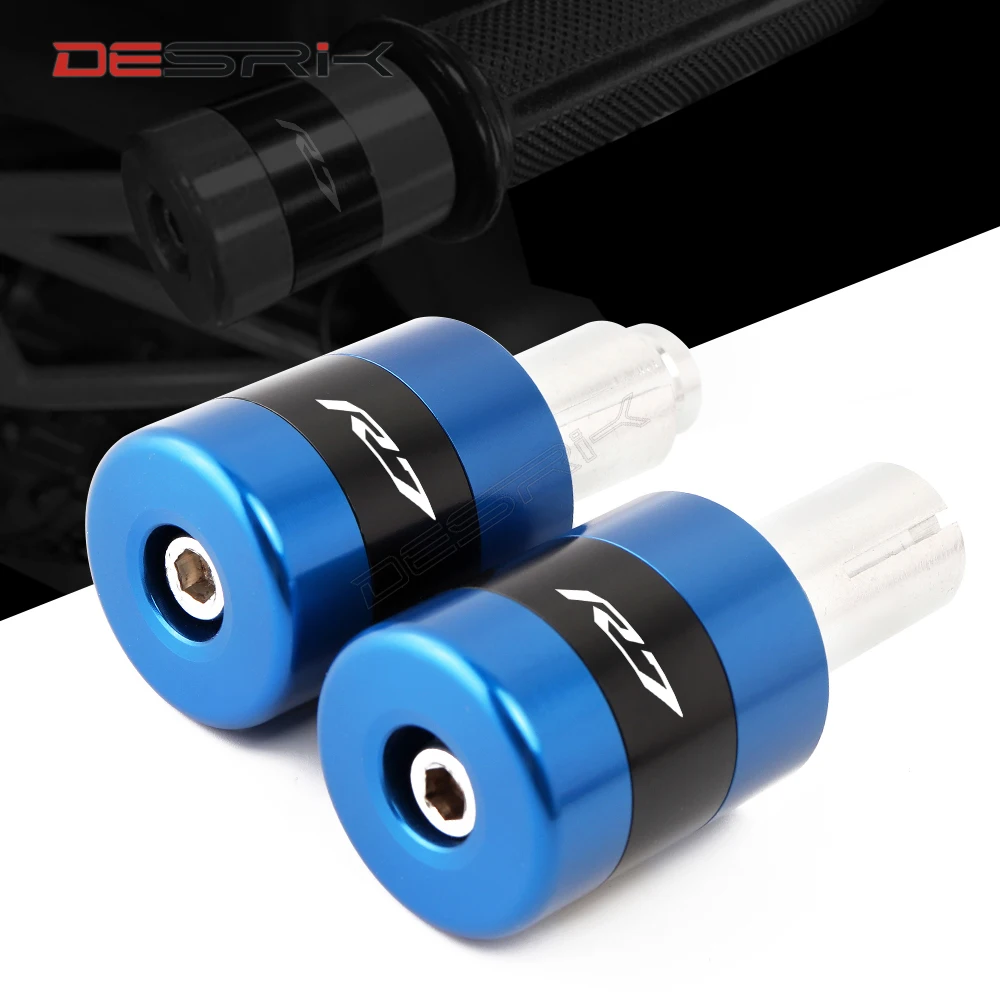 Nuovo Per Yamaha Yzf R7 Yzf-R7 Yzfr7 2021 2022 Moto 7/8 ''22Mm Manopole Manubrio Maniglia Tappo A Barra Tappi Terminali Accessori