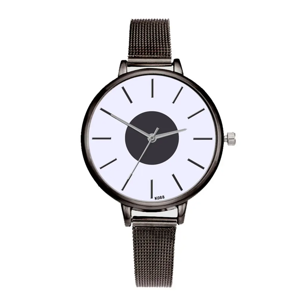 K088 Casual Fashion Ladies Quartz Watch Steel Mesh Band Personality Wild Women Best Gift | Электроника