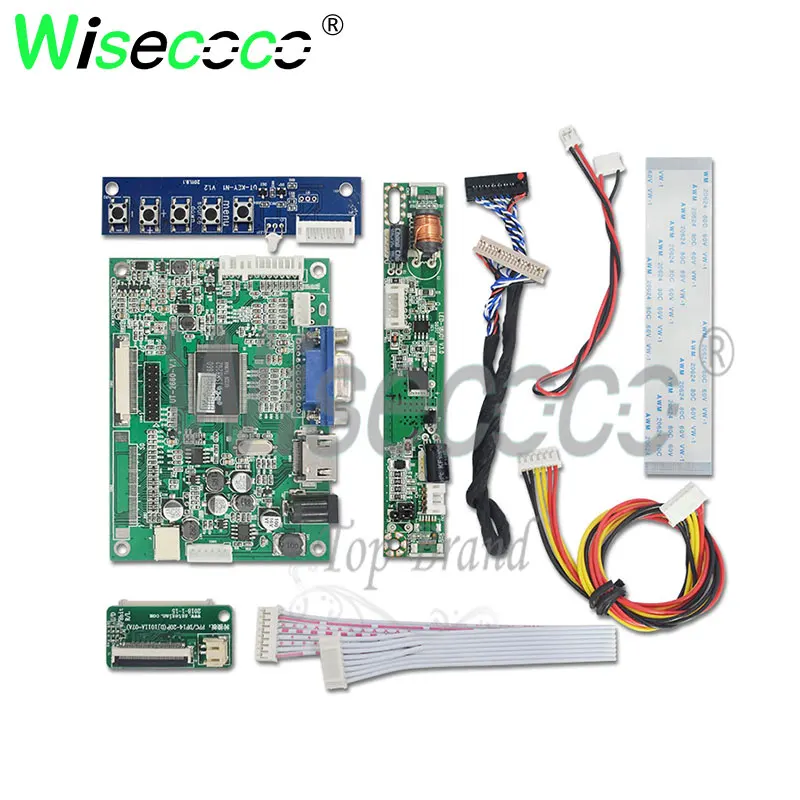 controller board Wisecoco для монитора Автомобильный дисплей ноутбука 10,1 дюймов 1280*720 ips 750 яркость ЖК-дисплей с VGA HDMI драйвер платы DJ101IA-07A - Цвет: controller board