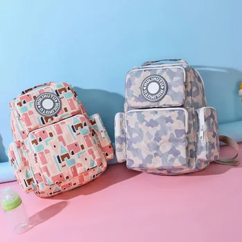 

Camouflage Nappy Backpack Bag Mummy Large Capacity Stroller Mom Baby Multi-function Waterproof Travel Diaper Bags Nursing Bag