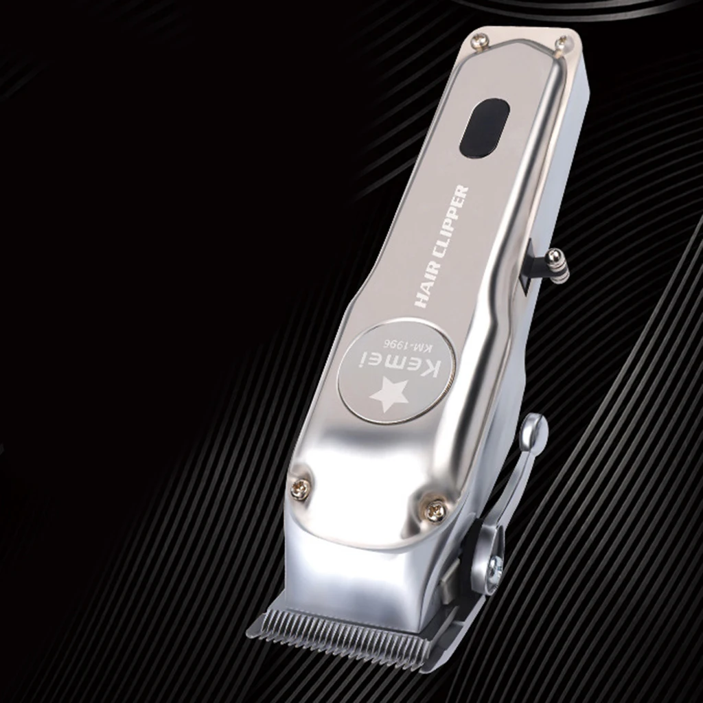 Kemei Professional Electric Hair Clipper KM-1996 Cordless Handy Men's Hair Shaver Barber Hair Cutting Machine Brush Kit New