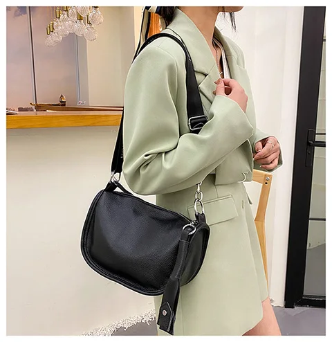 100% Genuine Leather Women Bag Natural Skin Shoulder Bags For  2021 New Shoulder Messenger Women Bag Luxury Simple Shoulder Bags