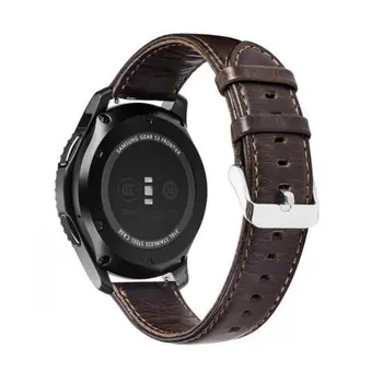 

Genuine Leather Quick Release Watch Strap with Stainless Steel buckles Replacement Strap Wrist Band Universal 22mm Vintage