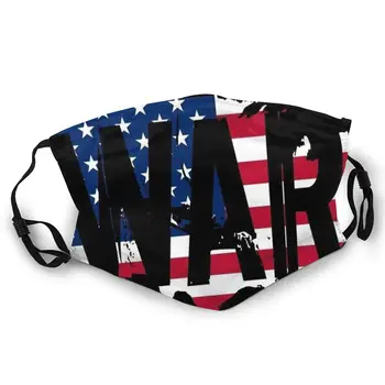 

American Flag Double-sided printed dustproof and windproof mask, can be cleaned and reused, suitable for outdoor sports