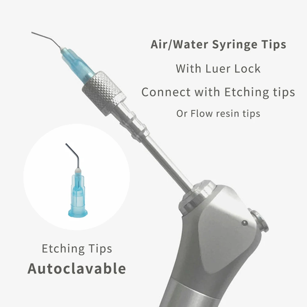 Dental Air Water Spray Syringe Triple 3 Way Nozzles Tips Tube