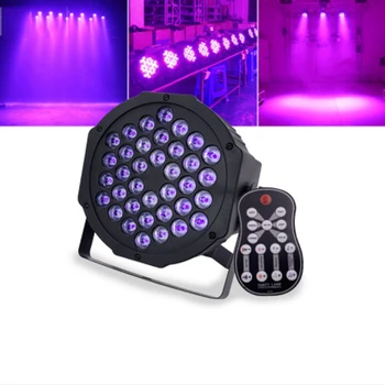 

36LED UV Black Light Stage Effect Light With Remote Sound Active DMX512 Purple Ultraviolet Strobe Disco DJ Par Light