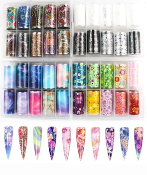 

Manicure star space Sticker Set star space a heat transfer paper seven color laser star space paper 10 mixed 4cm