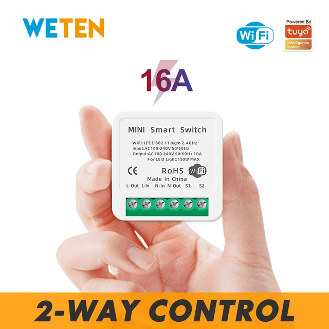 SMART SWITCH BASIC WIFI TUYA 10A - Communica [Part No: SMART