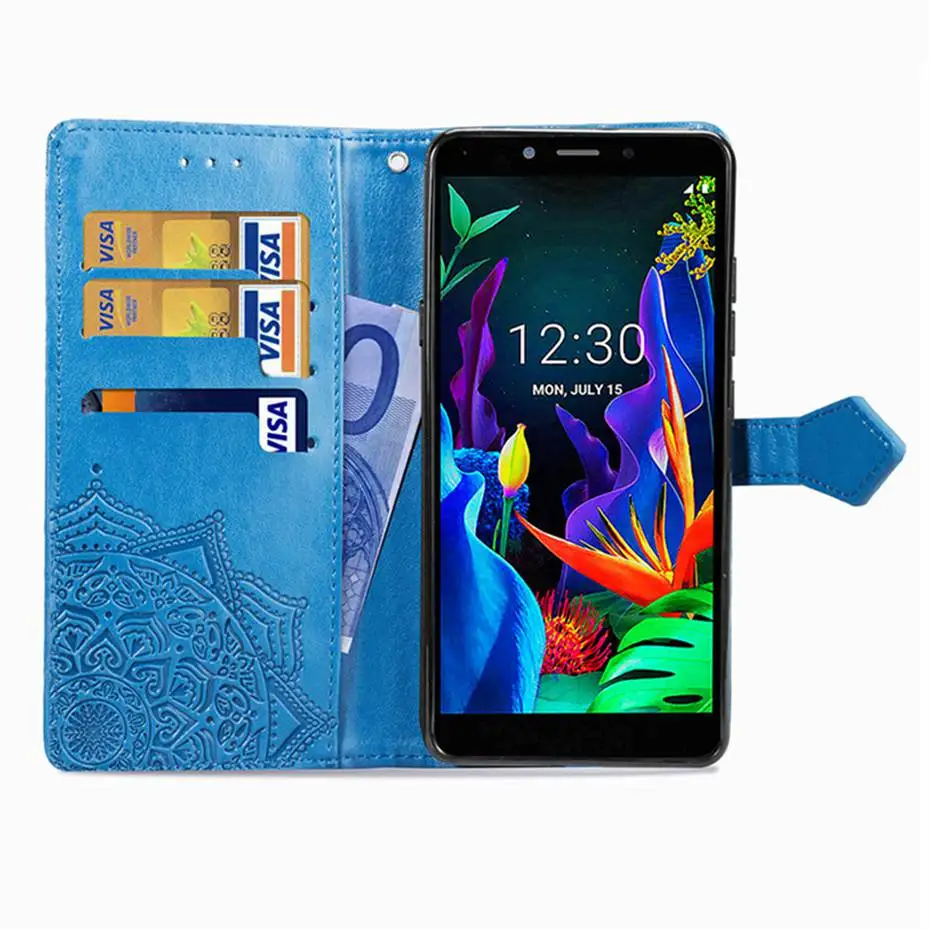 3D Мандала флип чехол для LG K20 K30 из искусственной кожи чехол для телефона для LG K20 K30 чехол