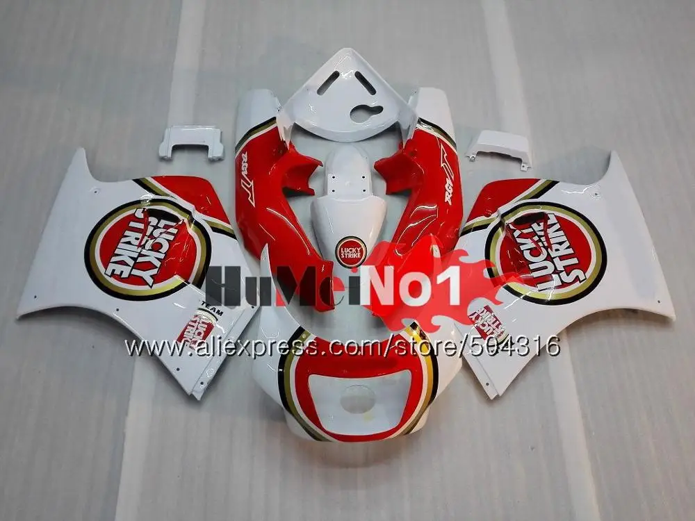 Корпус для SUZUKI RGV250 SAPC VJ22 RGV-250 VJ21 41MC. 68 всю 22 RGV 250 1992 1993 1994 1995 1996 92 93 94 95 96 белые, красные обтекатели - Цвет: No. 7