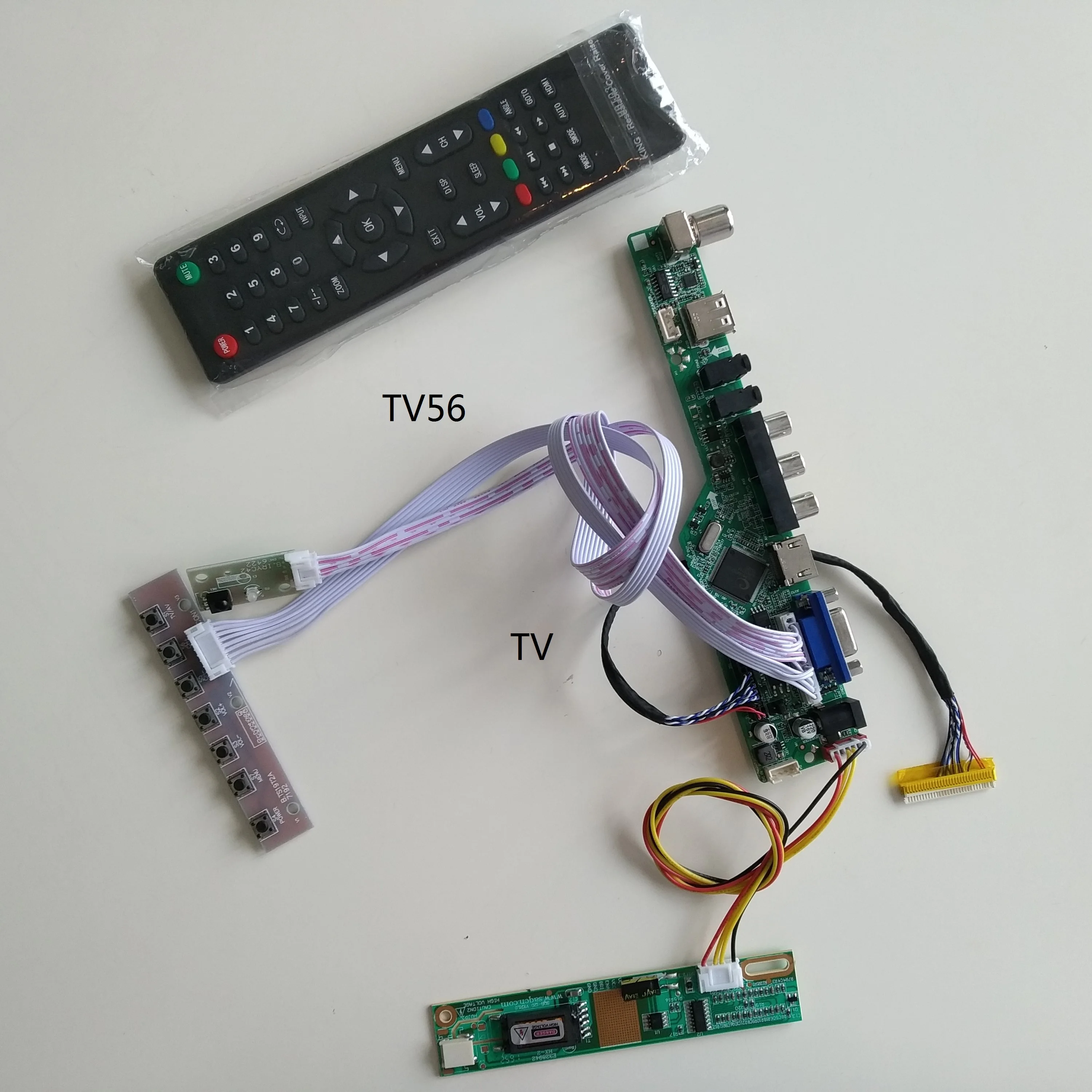 

Аудио VGA AV TV USB LCD LED 1 CCFL лампы контроллер платы драйвера diy для B154EW02/CLAA154WA05 1280*800 15,4"