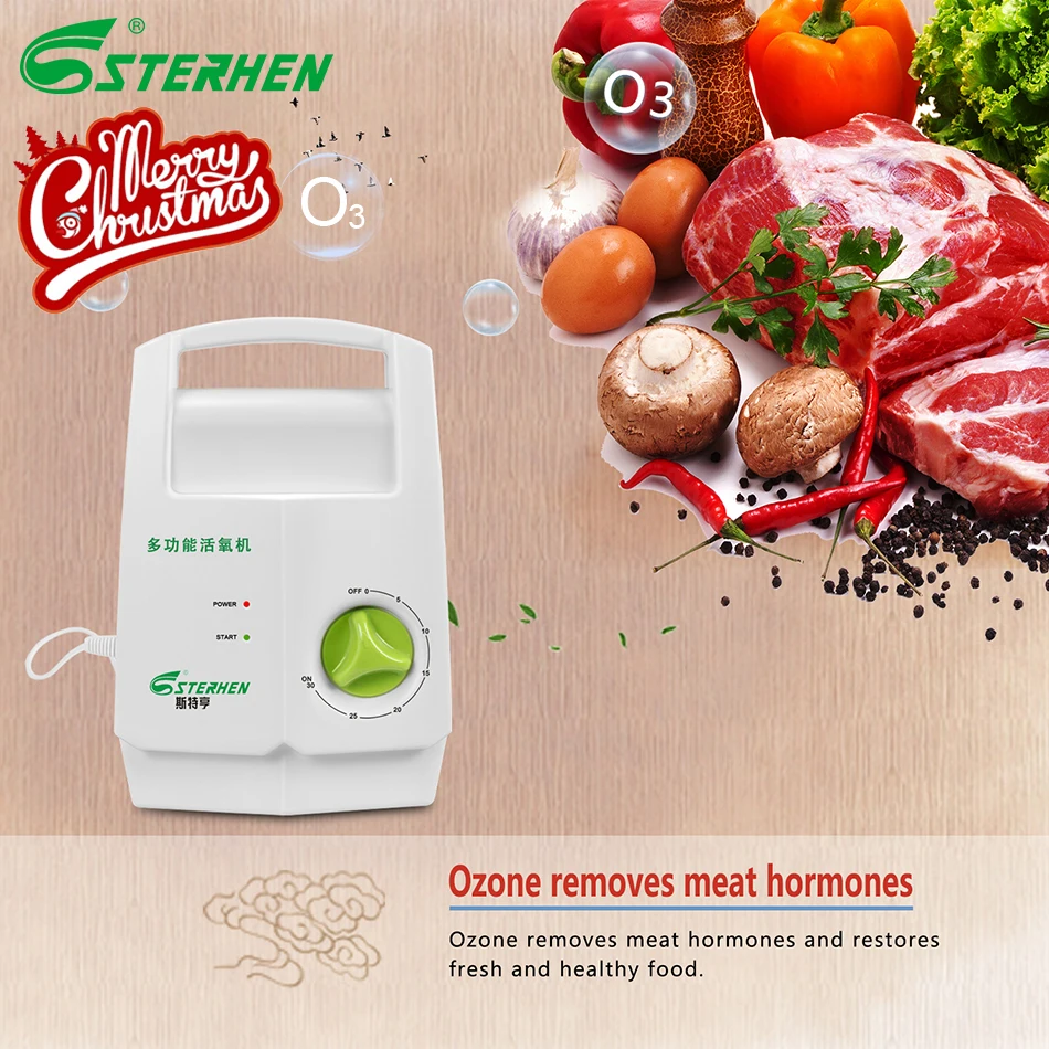 Sterhen Портативный Озон очиститель воздуха очистки озонатор фрукты овощи вода приготовление пищи