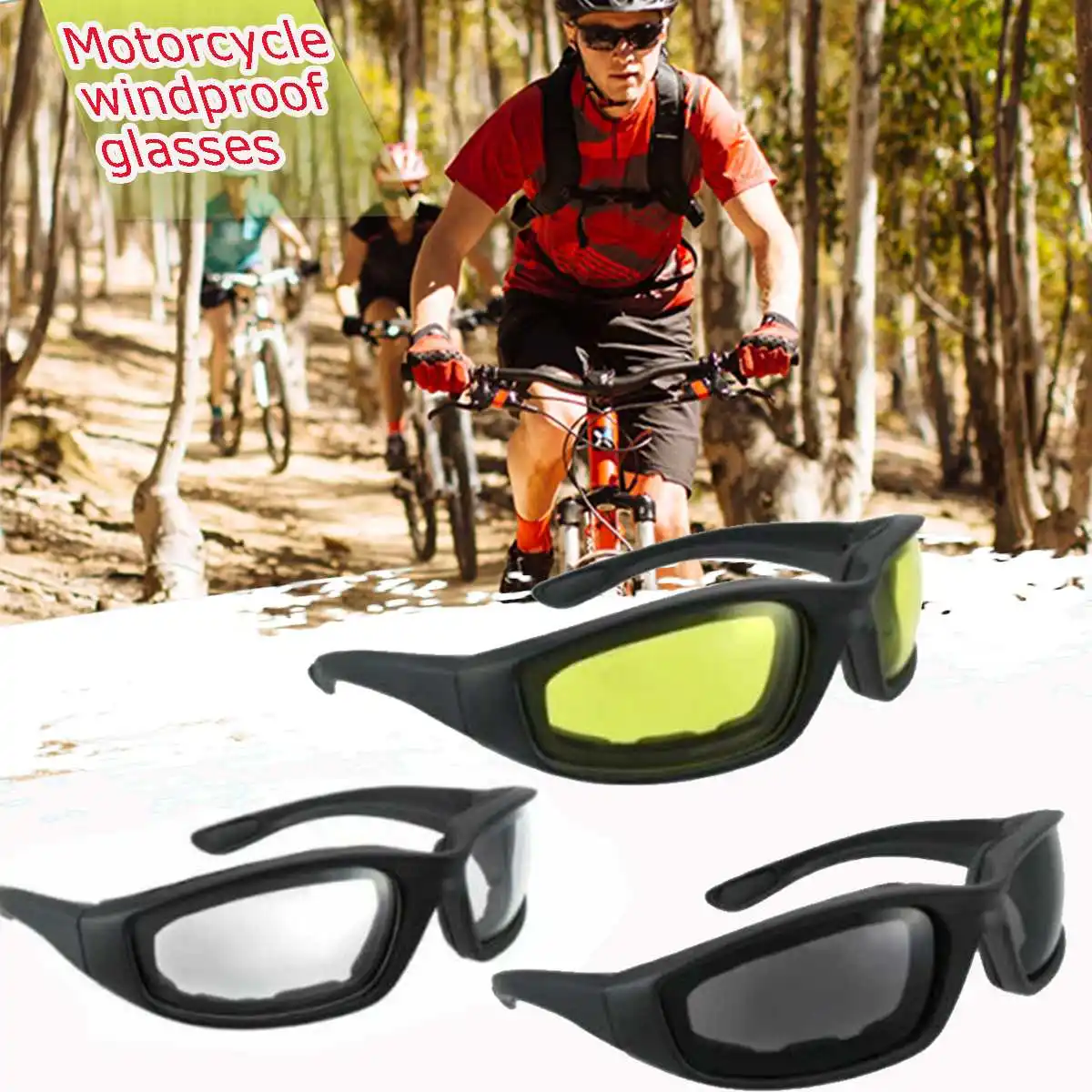 

Windproof Glasses Unisex Outdoor Sports UV400 Prevent Sun Rays Antifog Eyewear Bicycle Motorcycle Sunglasses for men women