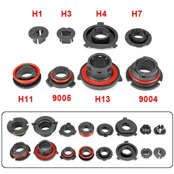 

2Pcs LED Headlight Bulb Base Adapter Socket Retainer 9004/9005/H13/H11/H7/H4/H3/H1for Car Halogen Headlamps car accessories