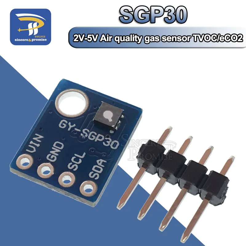 

Indoor Air SGP30 Measurement Gas Sensor Multi-pixel TVOC/eCO2 Quality Formaldehyde Carbon Dioxide Detector Tester For Arduino