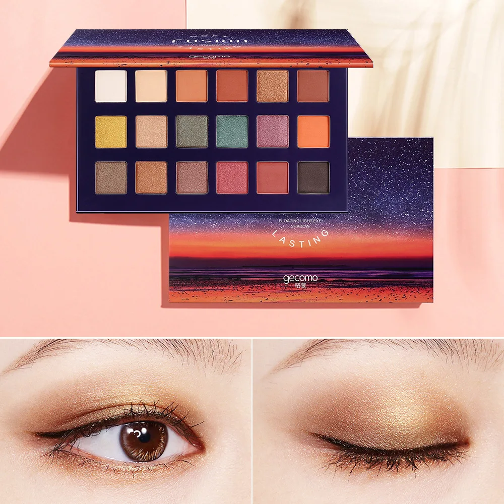 18 Colors Glitter Eyeshadow Matte Shimmer Palette Long Lasting Waterproof Mineral Powder Eye Shadow Makeup Cosmetic 2
