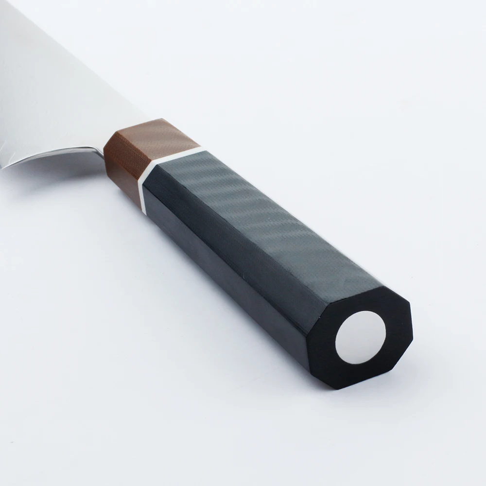 SUNNECKO " дюймовый поварской нож дамасская сталь японский VG10 стальной нож кухонные ножи G10 восьмиугольная Ручка инструмент для резки мяса овощей