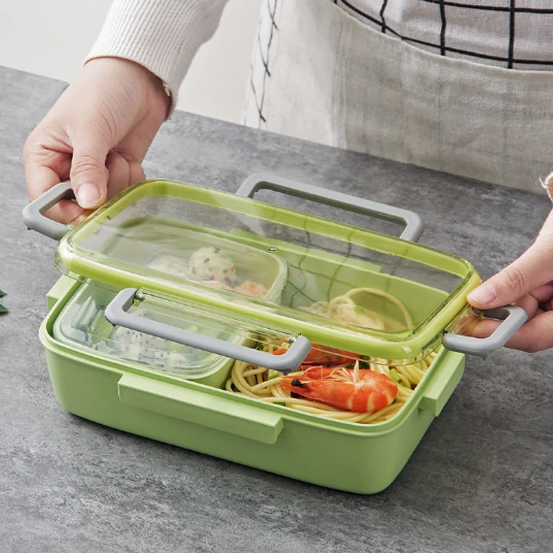 Высококачественный сетчатый контейнер для еды Bento, портативный детский герметичный Ланч-бокс, 1 шт., микроволновый Ланч-бокс, независимый