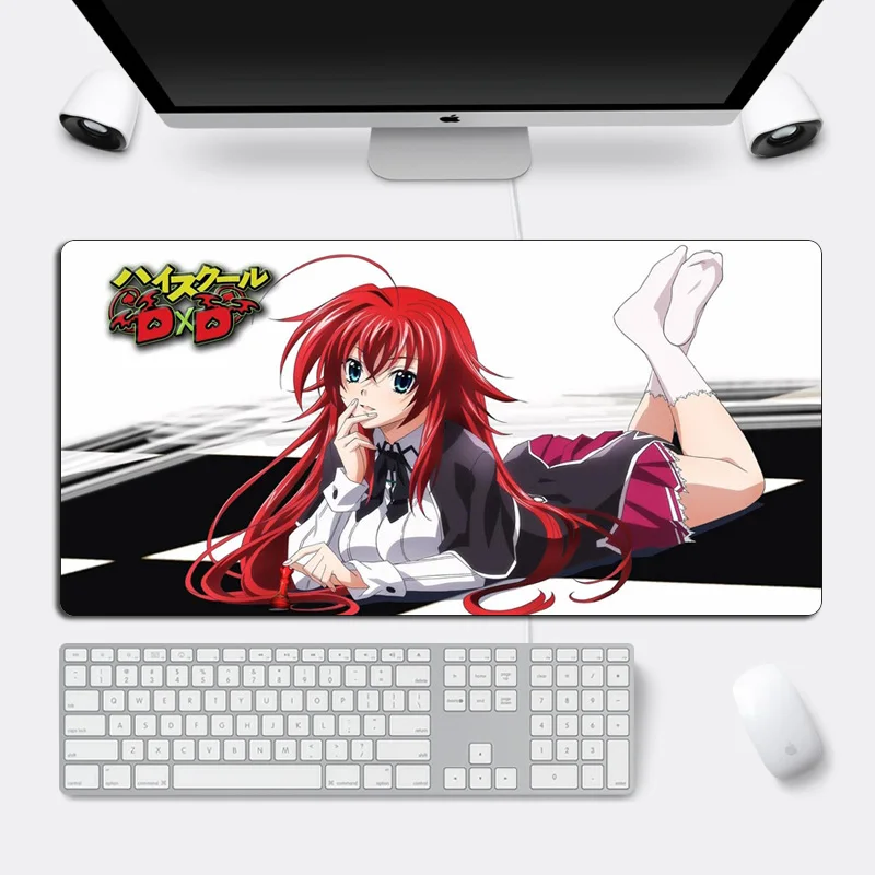 Большой Школьный DXD 60x30 см аниме коврик для мыши Otaku XXL сексуальная девушка игровой коврик для мыши фиксирующий край резиновый прочный компьютерный стол коврик