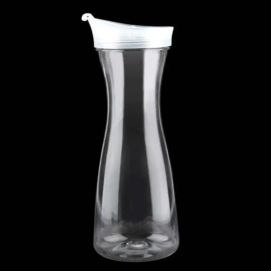 Water Bottle 600/1000/1600Ml Reusable Acrylic Lids Oil Milk Coffee Tea Cup Plastic Powder Shake
