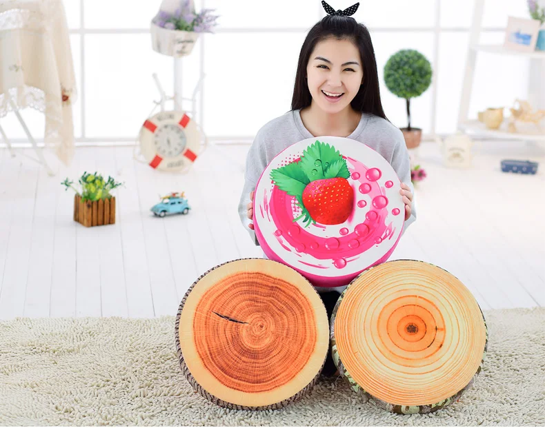 Арбуз 3D фруктовая модель плюшевая подушка креативная Подушка Татами унисекс Nap Сделано в Китае подарок