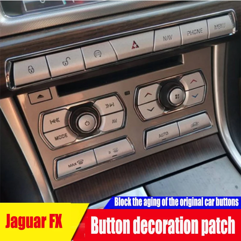 12-15 Jaguar XF Gear Button Decoration Patch Old XJL Interior Modification  Switch Button Patch Anti-scratch Products - AliExpress