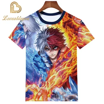 

Anime My Hero Academia Summer T Shirt Men T-Shirts Women 3D Sweatshirt 3D Print Tops Hip Hop O Neck Pullover