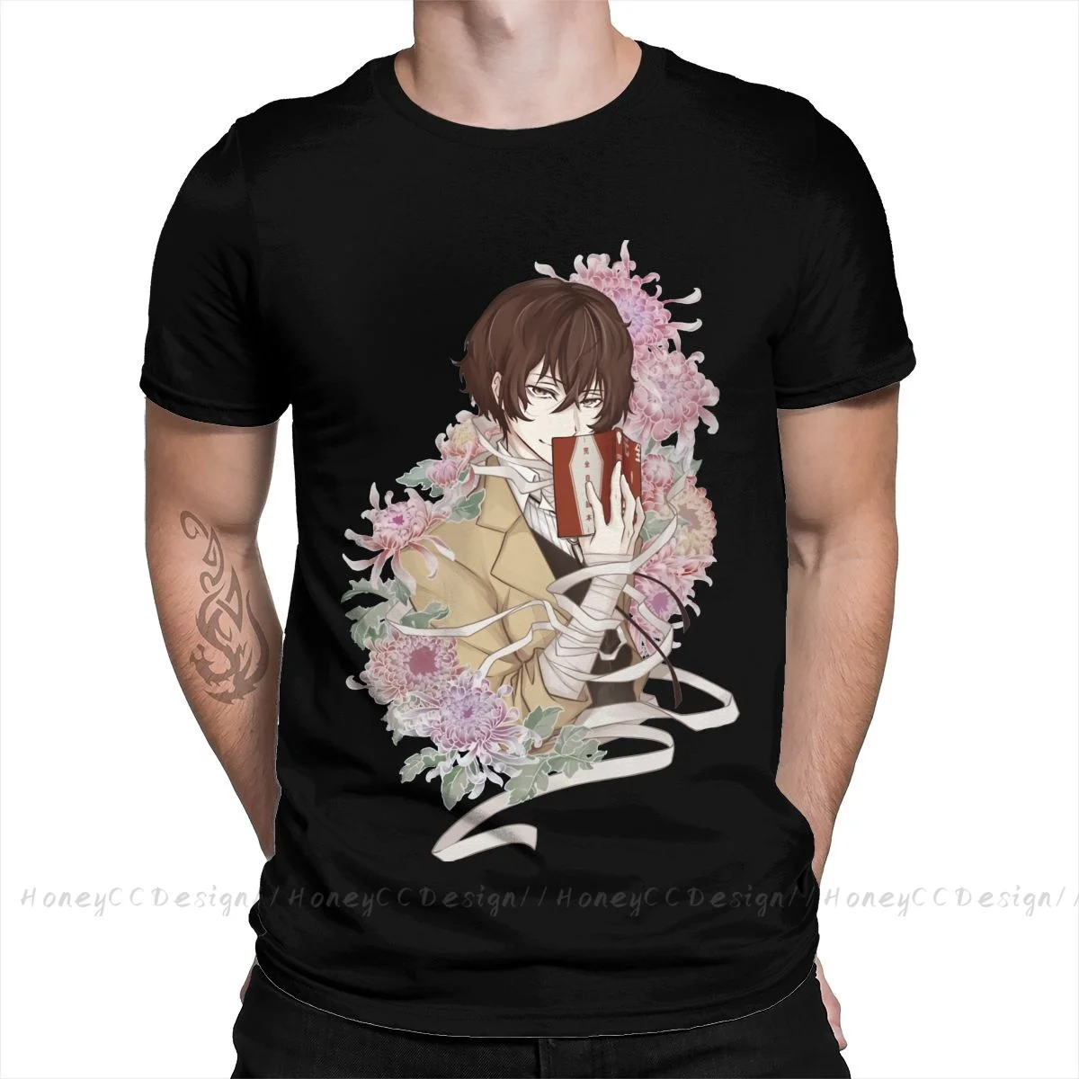 Женская хлопковая Футболка с круглым вырезом и цветочным принтом | Мужская