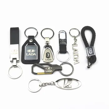 

NEW 3D Metal Car Key Chain Key Ring Keyring For Lada Kalina Granta Priora Lada Niva Largus Samara 2110 Car Styling