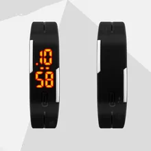 Светодиодный цифровые Часы, электронные наручные Часы для влюбленных мужчин и женщин, Часы с календарем, красочные резиновые умные мужские Часы, спортивные Часы