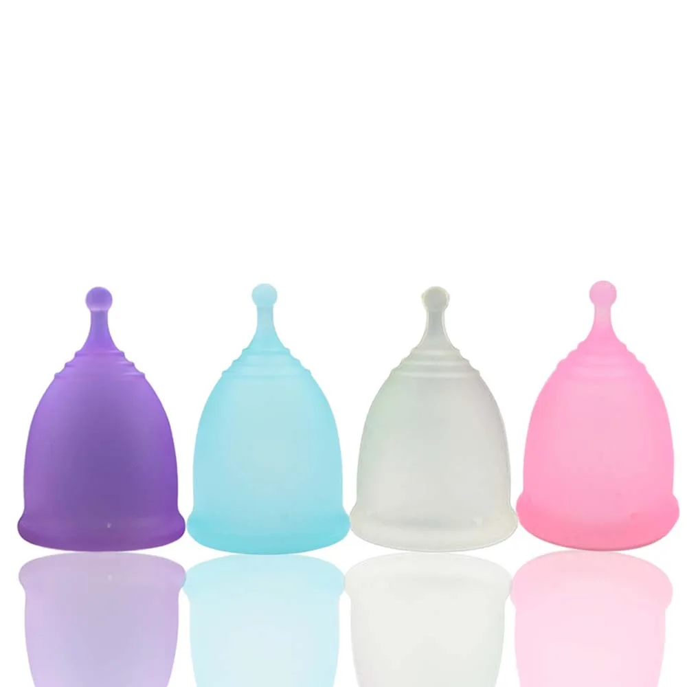 1Pcs Colorful Women Cup Silicone Menstrual Cup Feminine Hygiene