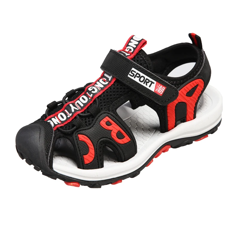 ULKNN Boy Sandals Baby Korean-style Small CHILDREN'S Sandals 2020 Summer New Style Leather BOY'S Sandals Big Virgin