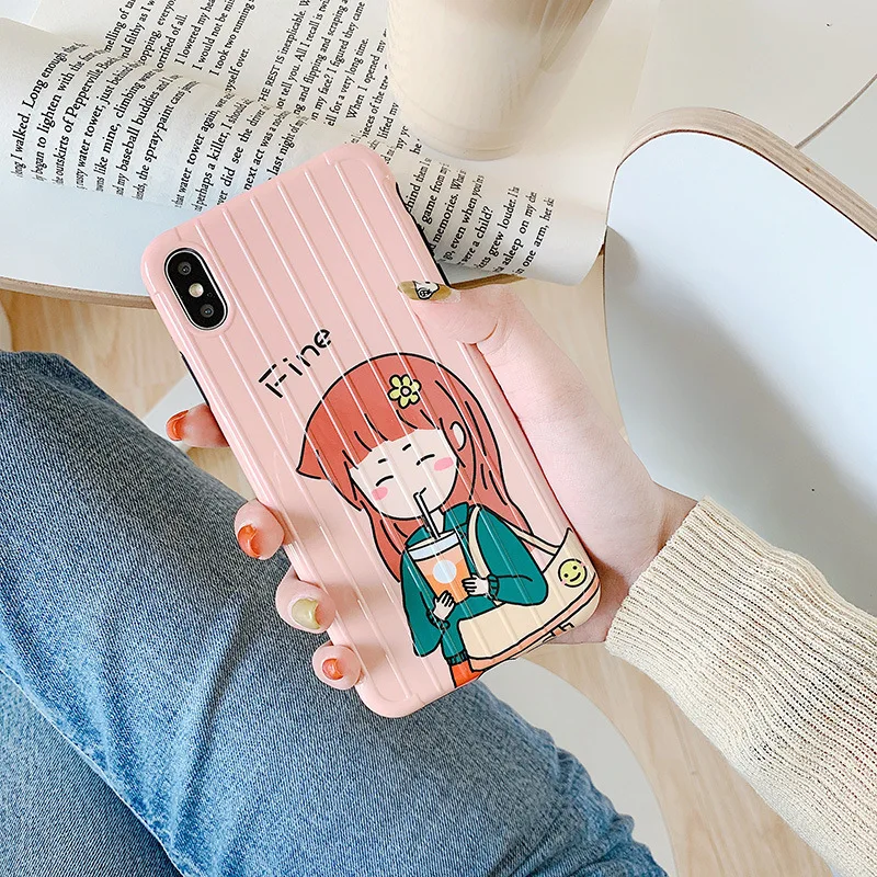 Cool Cartoon Phone Case Cover For iPhone X XR 6 6s plus Cute Protective Phone case For iPhone Xs Max 7 8 plus