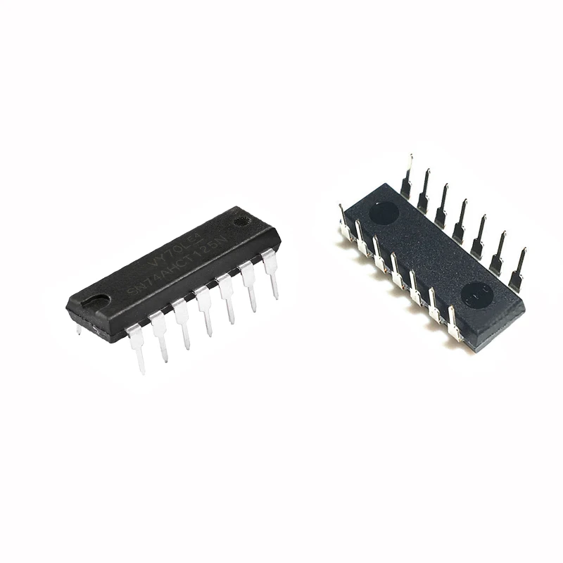 10Pcs/Lot SN74AHCT125N 74AHCT125N 74AHCT125 SN74AHCT125 DIP-14 Buffer Line Driver DIP14 New Original Good Quality Chipset