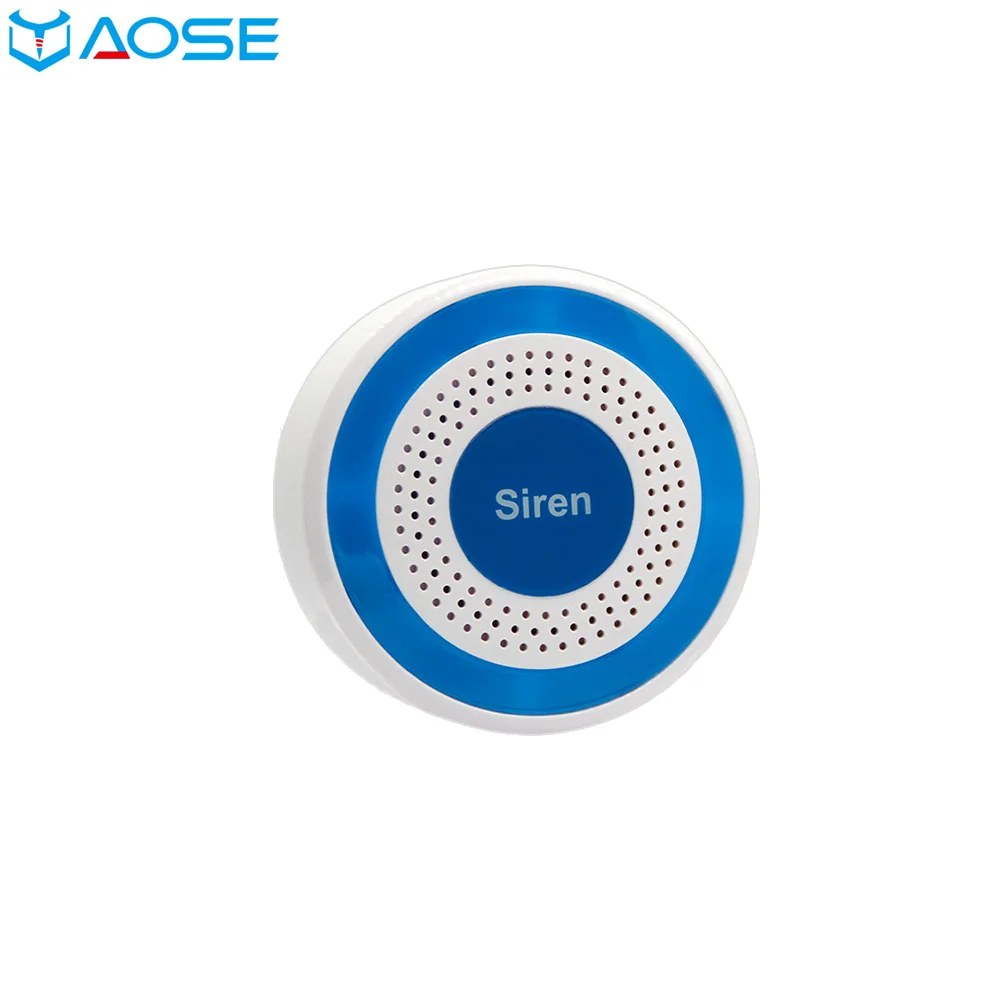 Mini sem Fio Sirene para Sistema de Alarme Segurança em Casa Yaose Indoor Strobe Sirene Chifre 100db