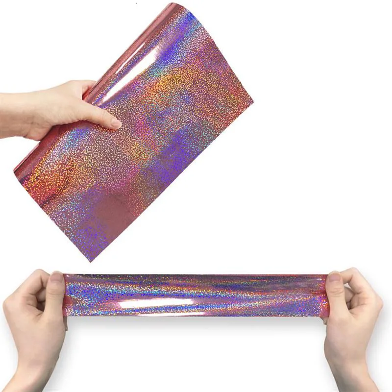 Rose Glitter Adhesive Craft Permanent Vinyl Roll Design Lettering Film Cup Glass Decal Sticker Xmas Card DIY Self-adhesive Film