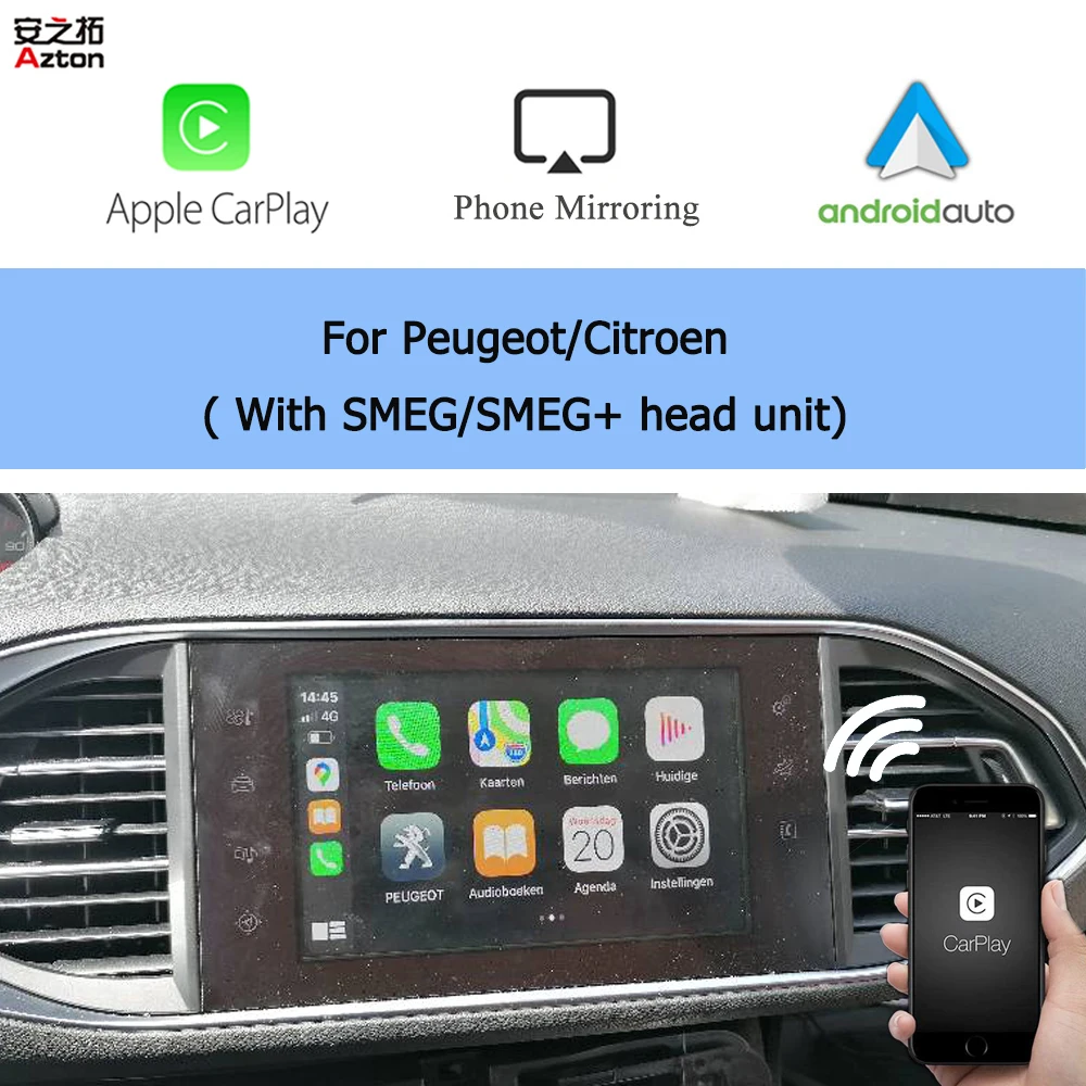 [2013-2019] Peugeot 308 Factory Audio Integrated Apple CarPlay & Android  Auto