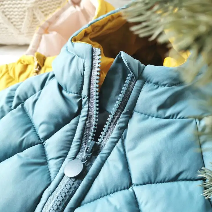 new wholesale girls boys hooded coat thicken winter full sleeve kids jacket 1-6t HH538